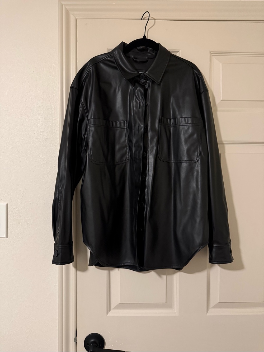 American Eagle Black leather jacket